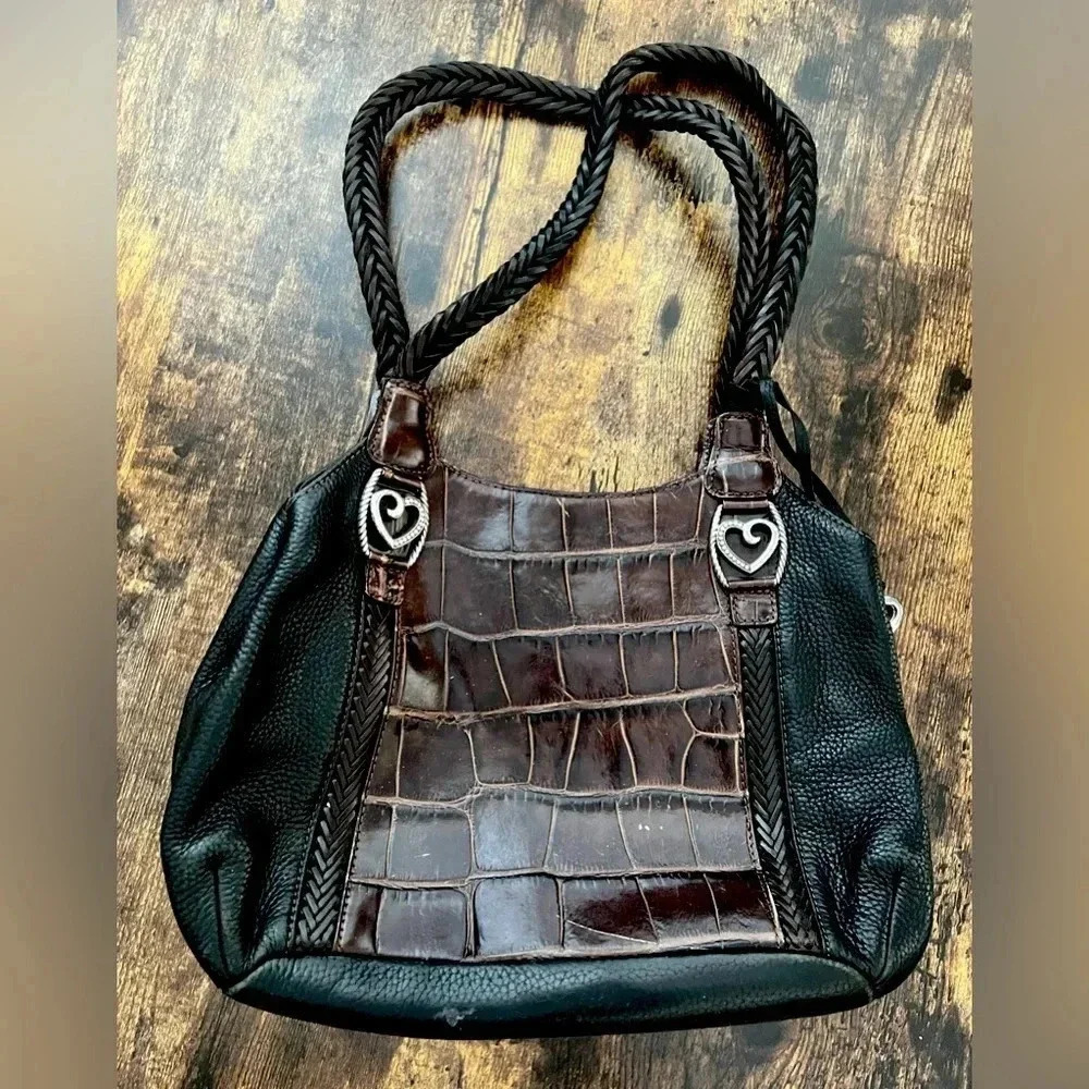 Brighton | ladies classic leather shoulder handbag.